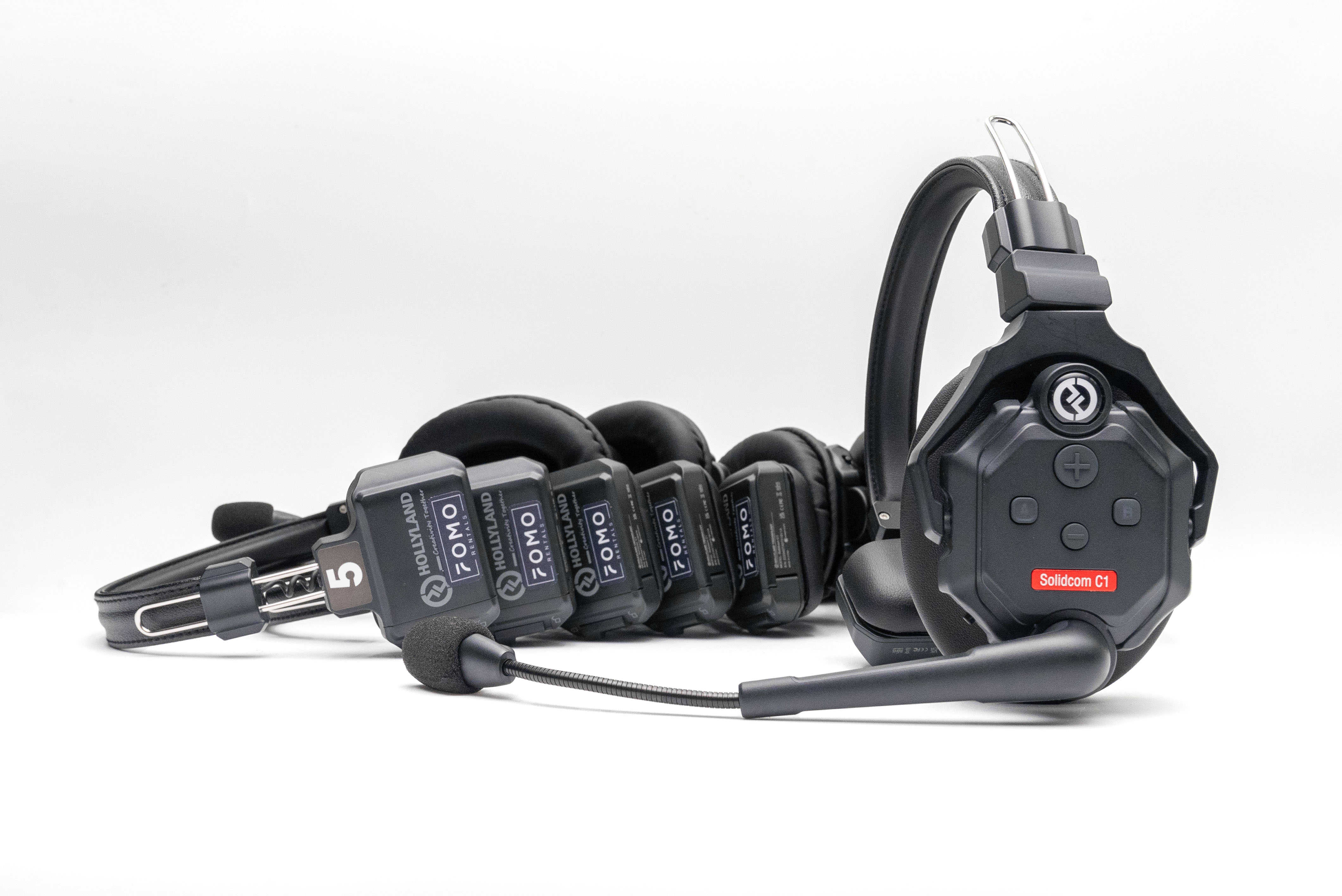 A photo of Hollyland Solidcom C1 6 Headset Kit Walkie Set  for hire in London